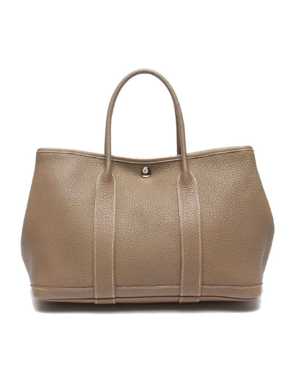 Hermes Handbag Silver Garden Party TPM